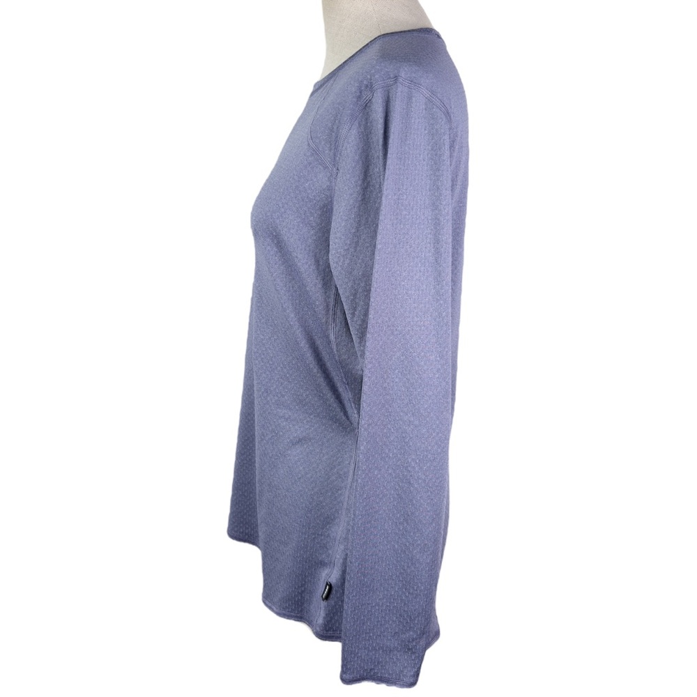 REI Co-Op Lightweight Base Layer Crew Top sz L * Purple Long Sleeve Shirt Hiking - Picture 4 of 7